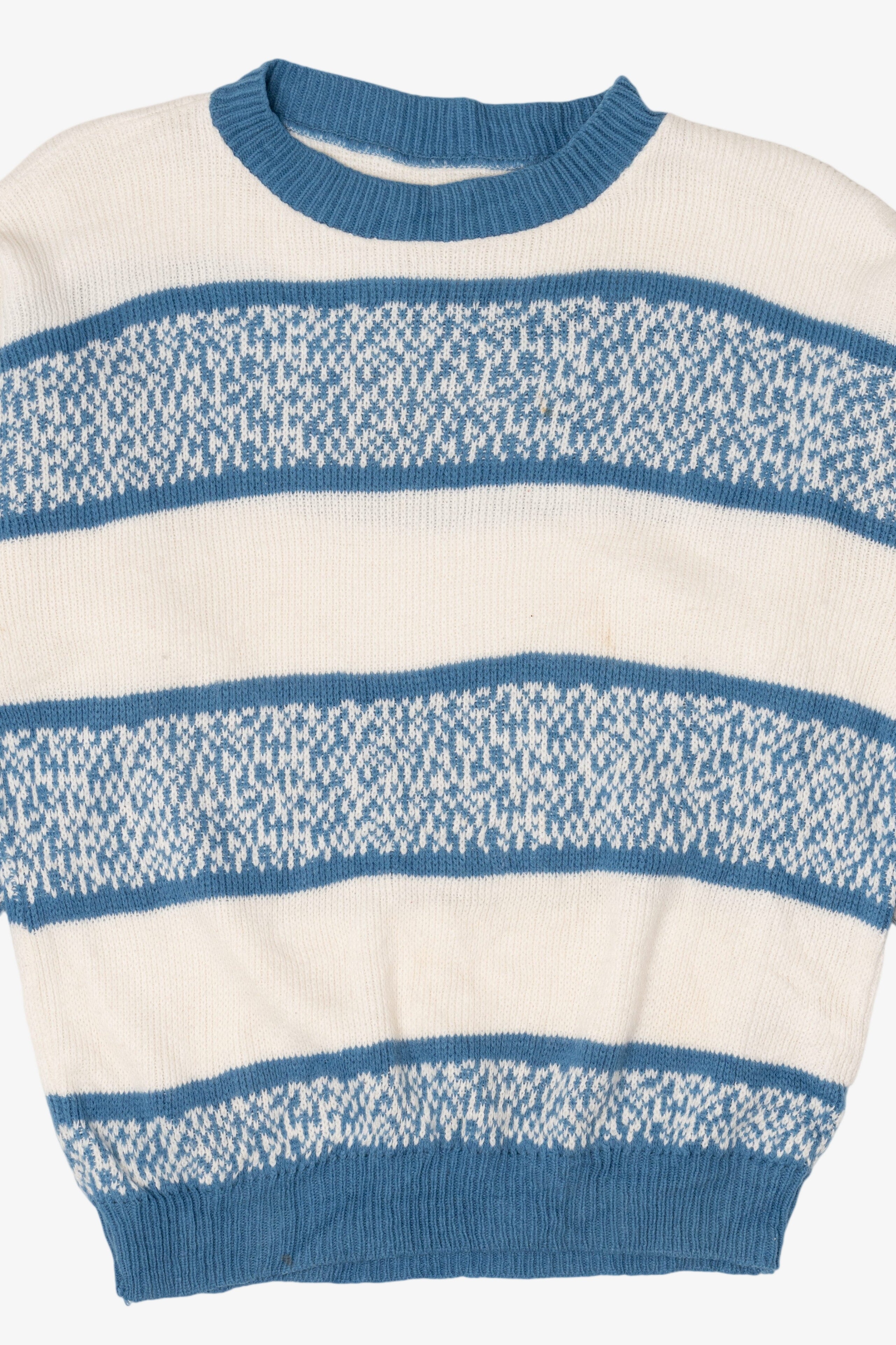 Vintage Blue Striped Sweater (1980s)