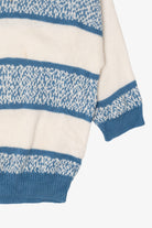 Vintage Blue Striped Sweater (1980s)