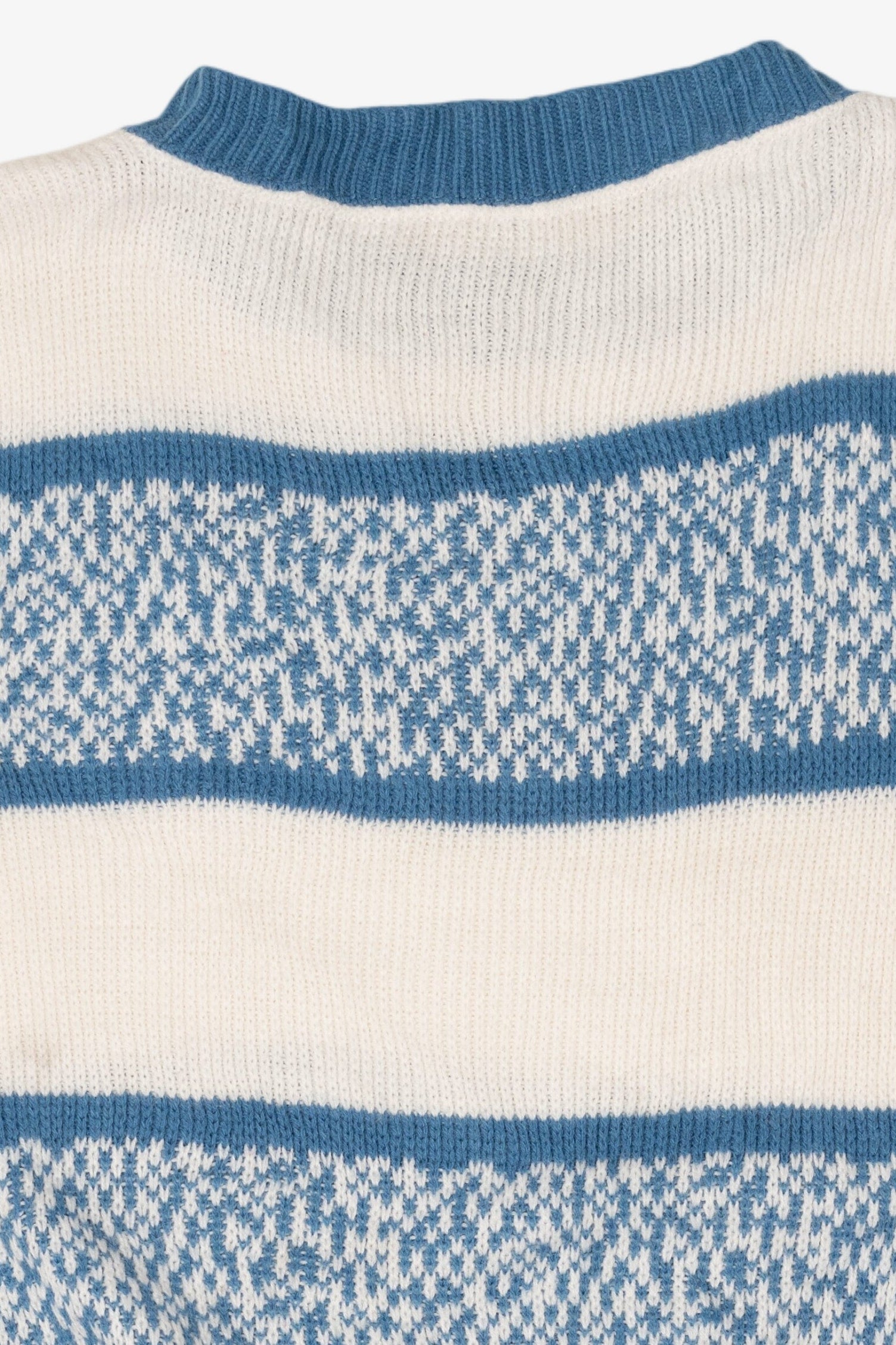 Vintage Blue Striped Sweater (1980s)