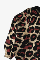 Vintage Gold Leopard Print Andthewhy Sweater (1980s)