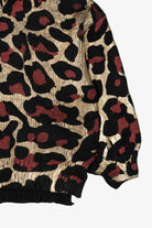 Vintage Gold Leopard Print Andthewhy Sweater (1980s)