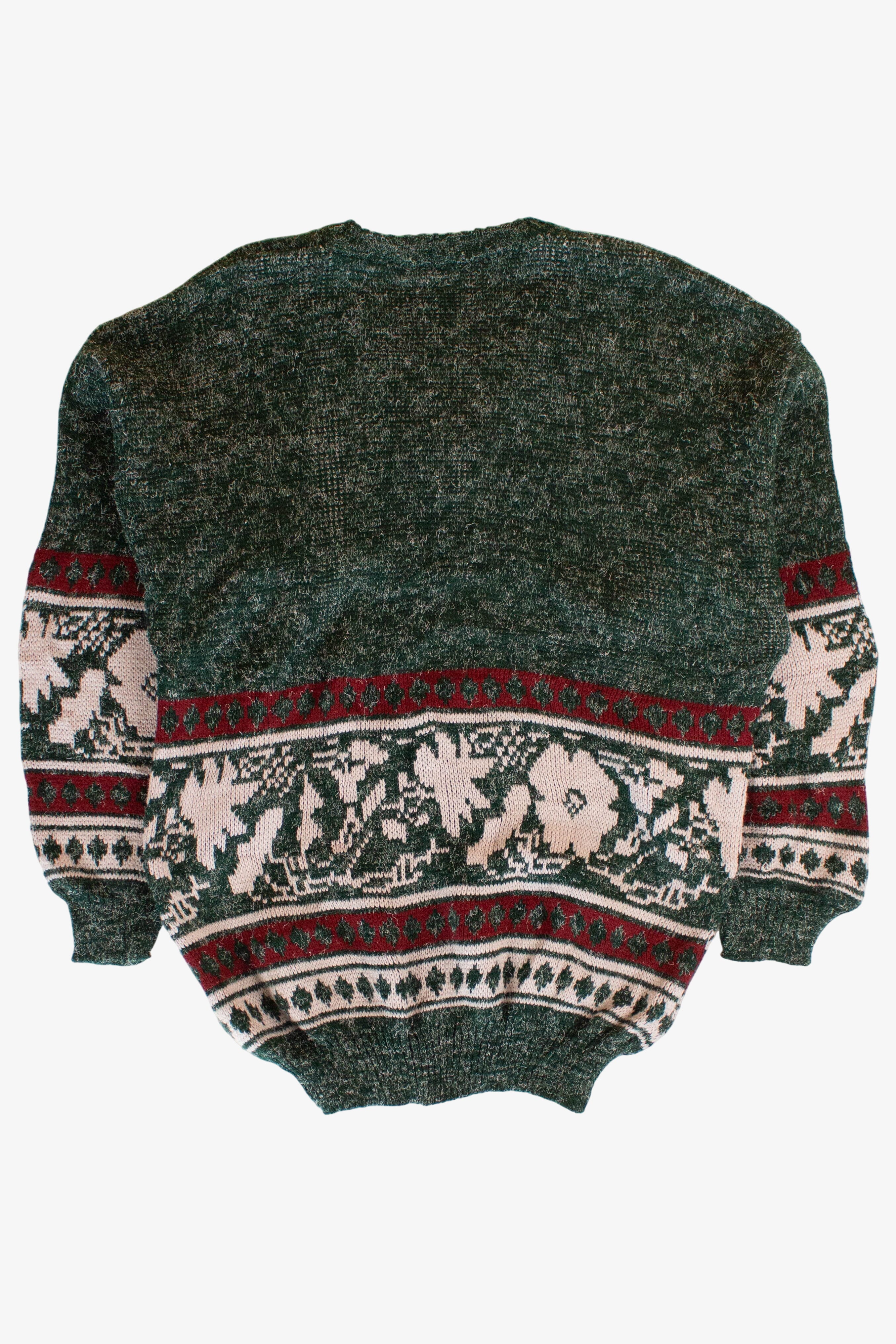 Vintage Italian Wool Blend V-Neck Sweater (1990s)