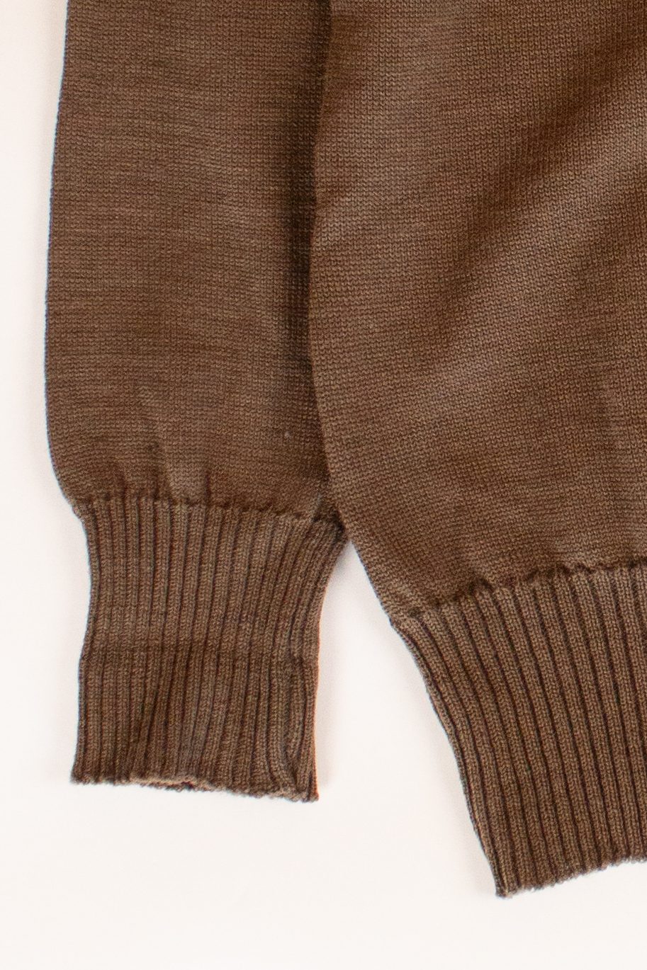 Vintage Olive Military Henley Sweater (1980s)