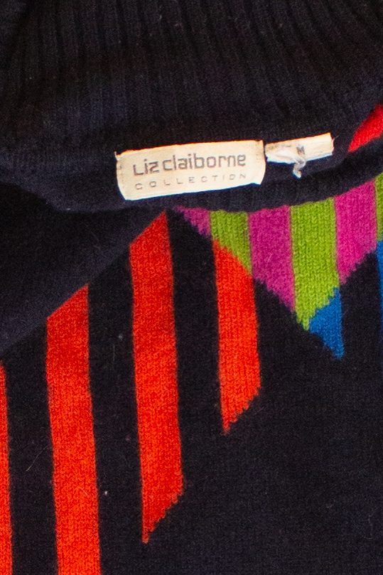 Vintage Vibrant Stripes Liz Claiborne Sweater (1990s)