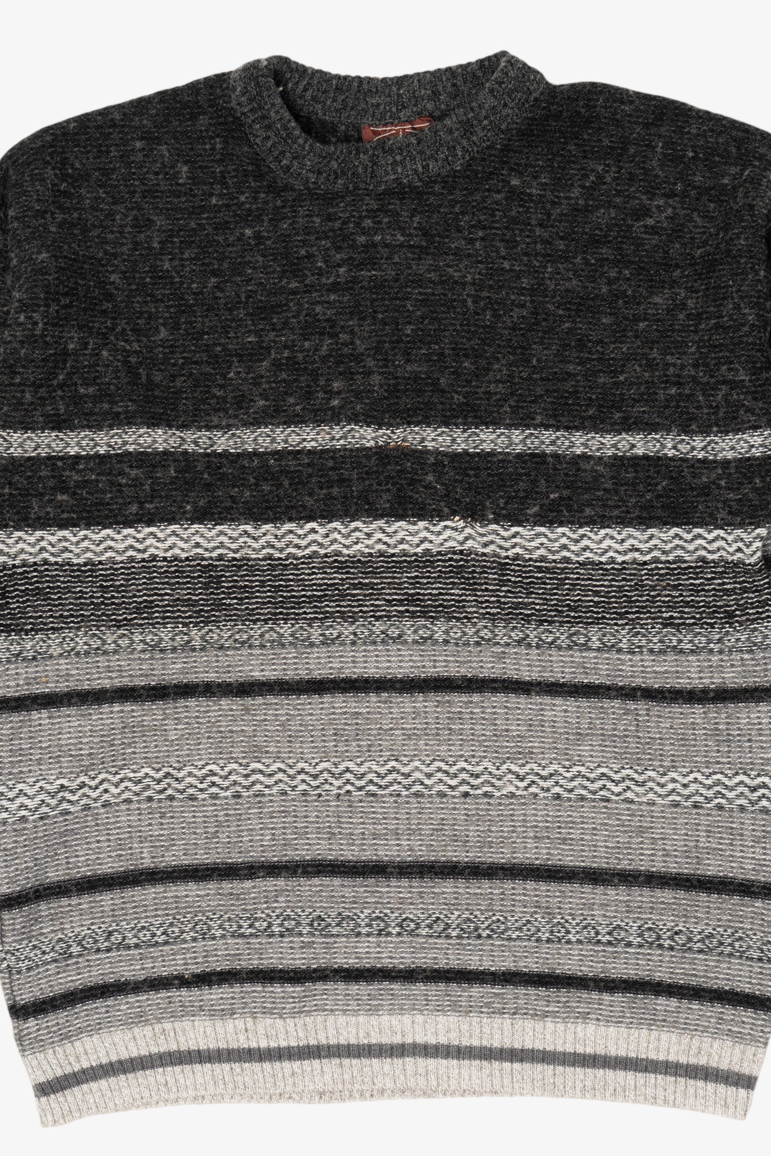 Vintage Striped Gray Seasons Sweater (1980s)