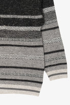Vintage Striped Gray Seasons Sweater (1980s)