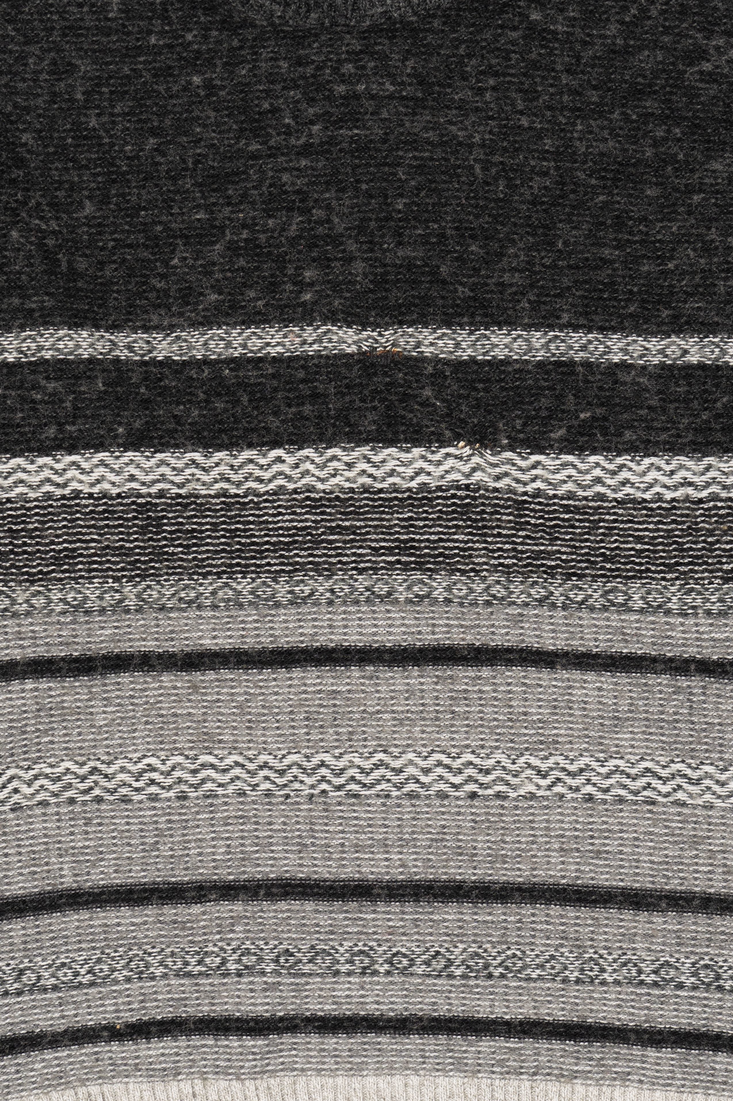 Vintage Striped Gray Seasons Sweater (1980s)