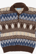 Vintage Blue And Brown Time Sport Sweater (1980s)
