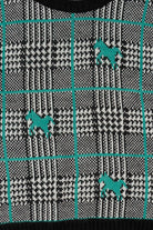 Vintage Justin Allen Checkered Horse Patterned Sweater (1990s)