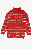 Vintage Red Turtleneck Sweater (1980s)