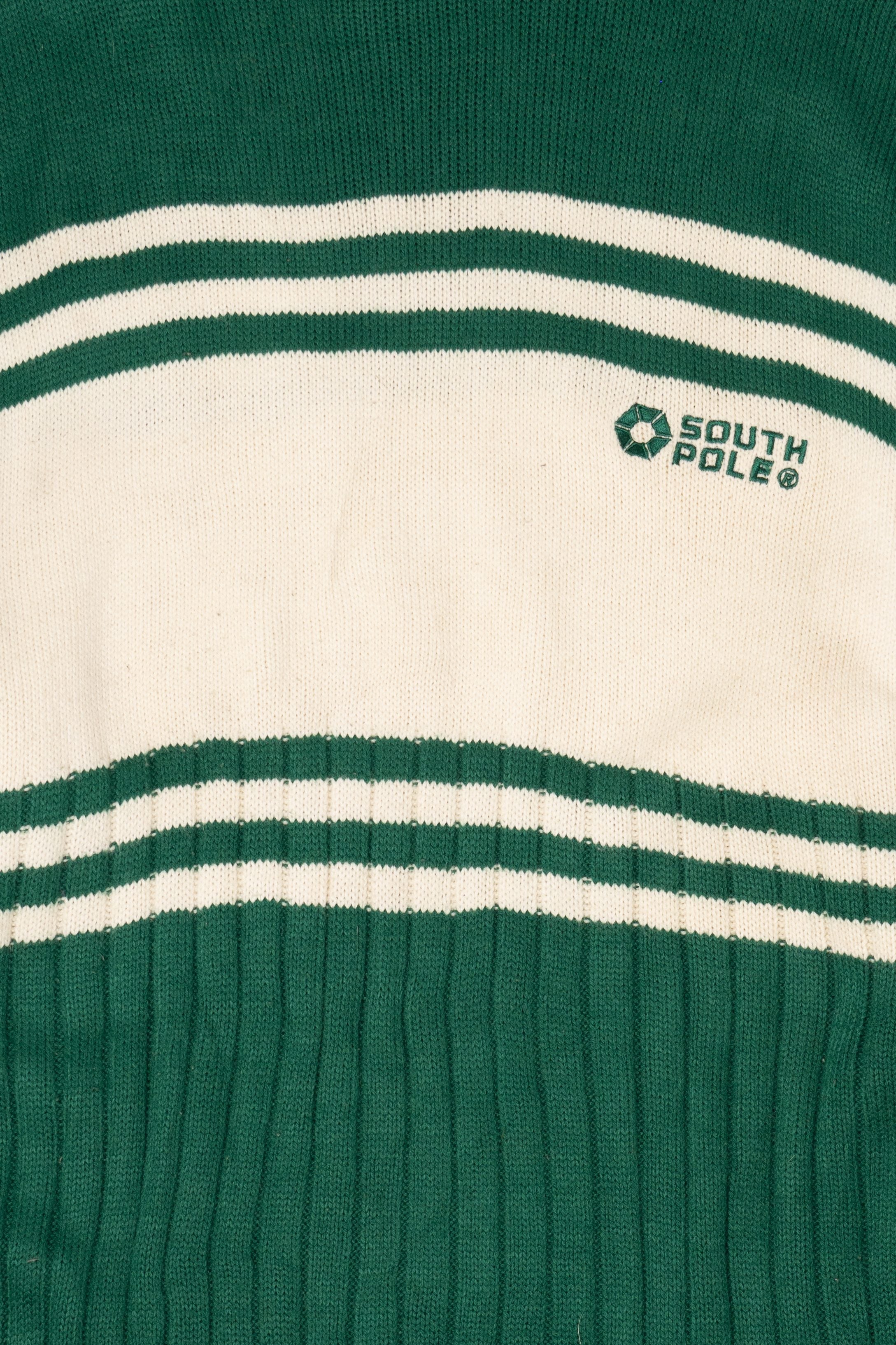 Vintage Green South Pole Turtleneck Sweater (1980s)
