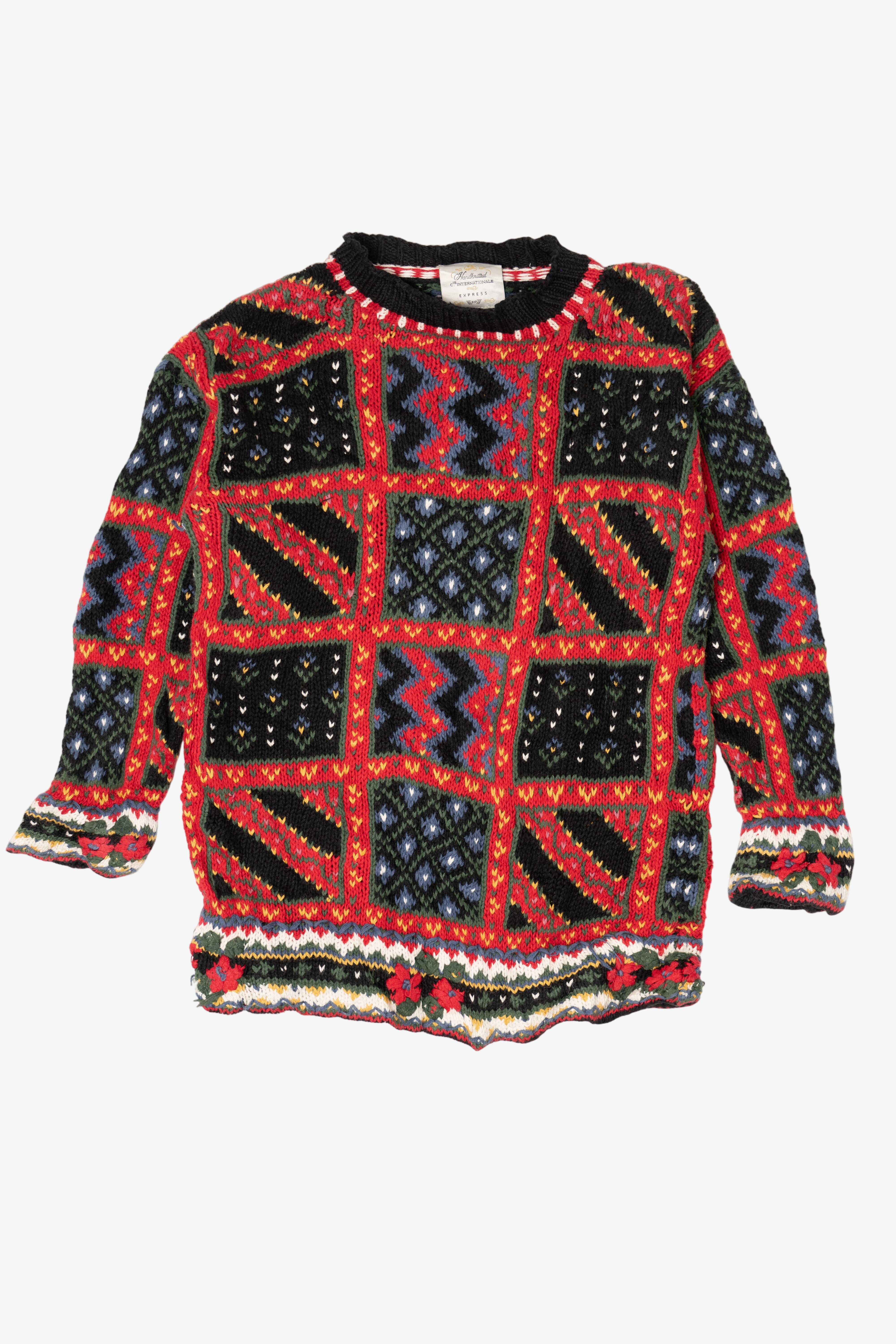 Vintage Hand Knit Compagnie Internationale Express Sweater (1990s)