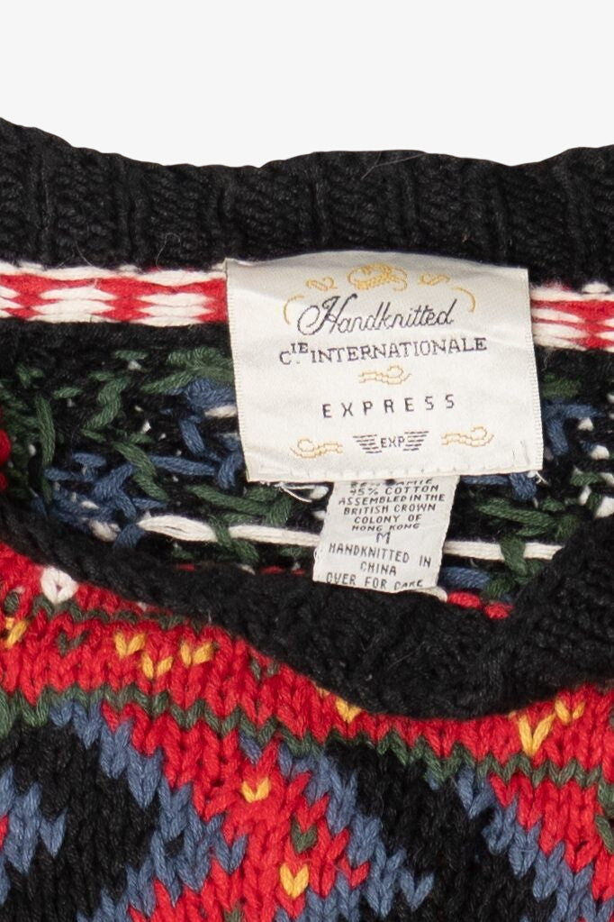 Vintage Hand Knit Compagnie Internationale Express Sweater (1990s)