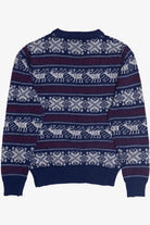 Vintage Navy Blue Strawbridge Clothier Fair Isle Sweater (1990s)