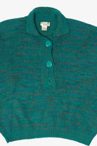 Vintage Teal Victoria Jones Grunge Sweater (1980s)