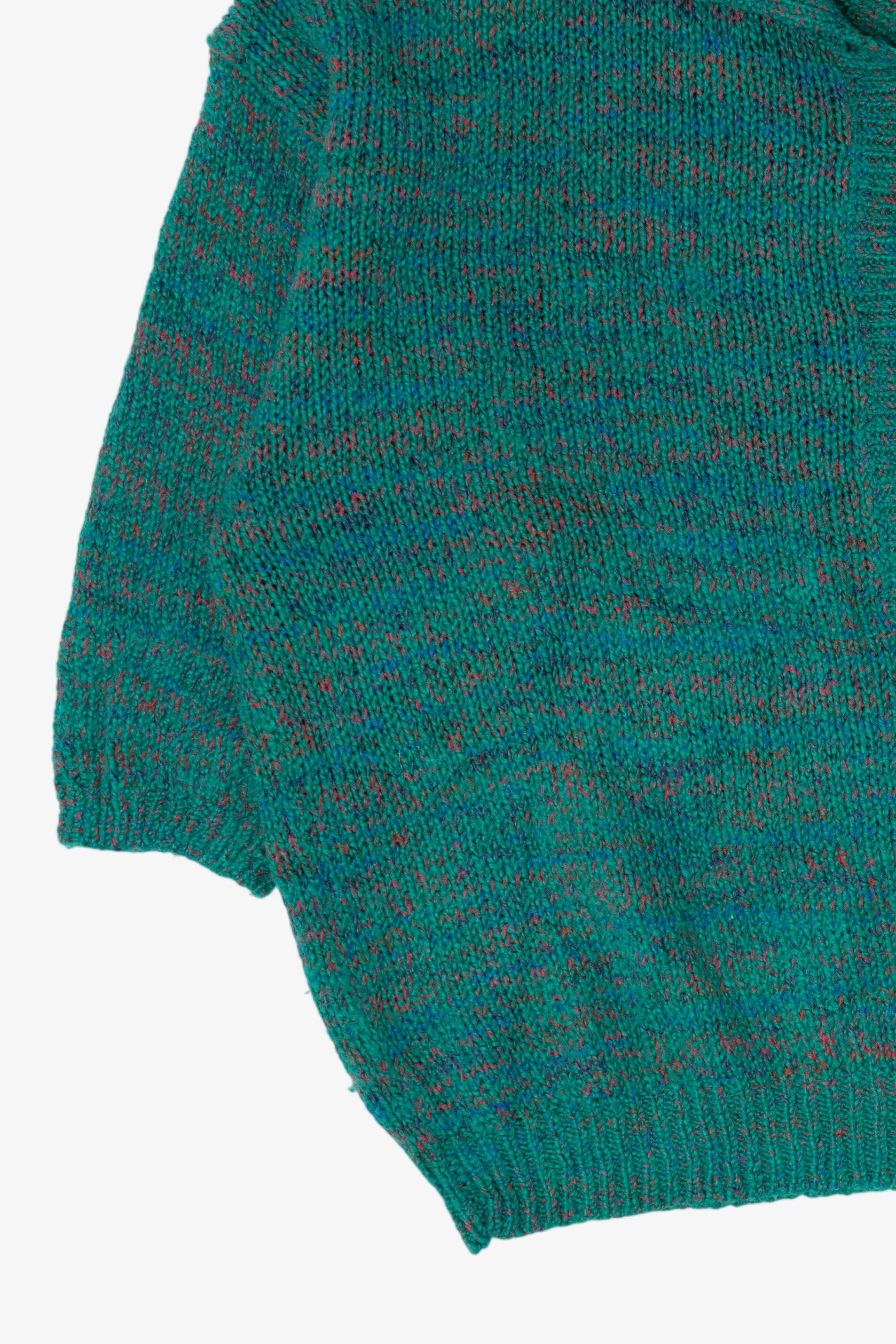 Vintage Teal Victoria Jones Grunge Sweater (1980s)
