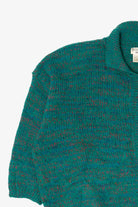 Vintage Teal Victoria Jones Grunge Sweater (1980s)