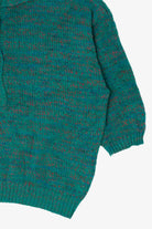 Vintage Teal Victoria Jones Grunge Sweater (1980s)