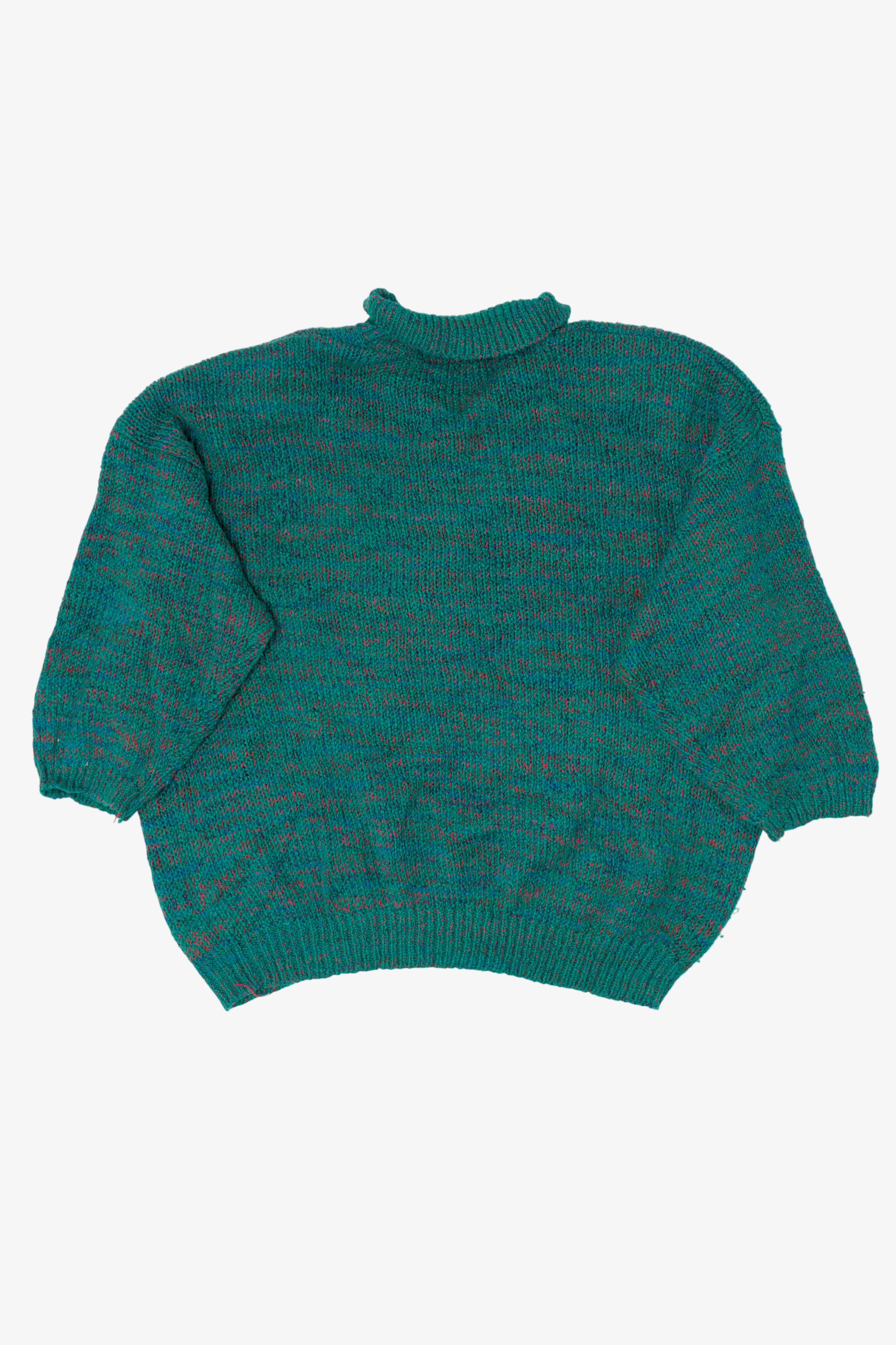 Vintage Teal Victoria Jones Grunge Sweater (1980s)