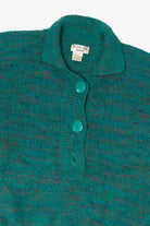 Vintage Teal Victoria Jones Grunge Sweater (1980s)