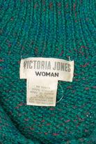 Vintage Teal Victoria Jones Grunge Sweater (1980s)