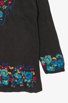 Vintage Rainbow Floral Embroidered Vivre Sweater (1990s)