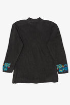 Vintage Rainbow Floral Embroidered Vivre Sweater (1990s)