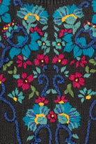 Vintage Rainbow Floral Embroidered Vivre Sweater (1990s)