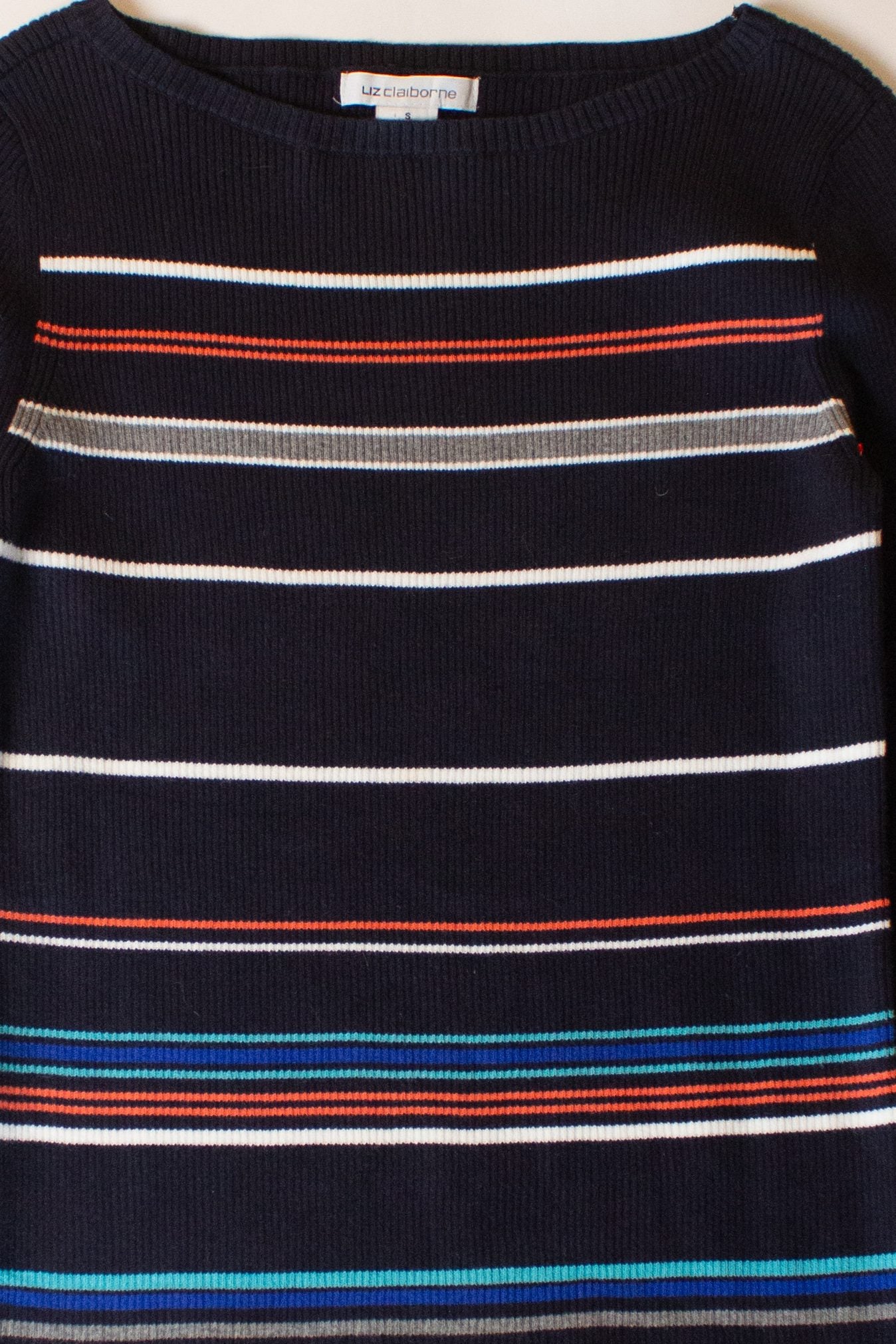 Vintage Striped Lightweight Liz Claiborne Sweater (2000s)