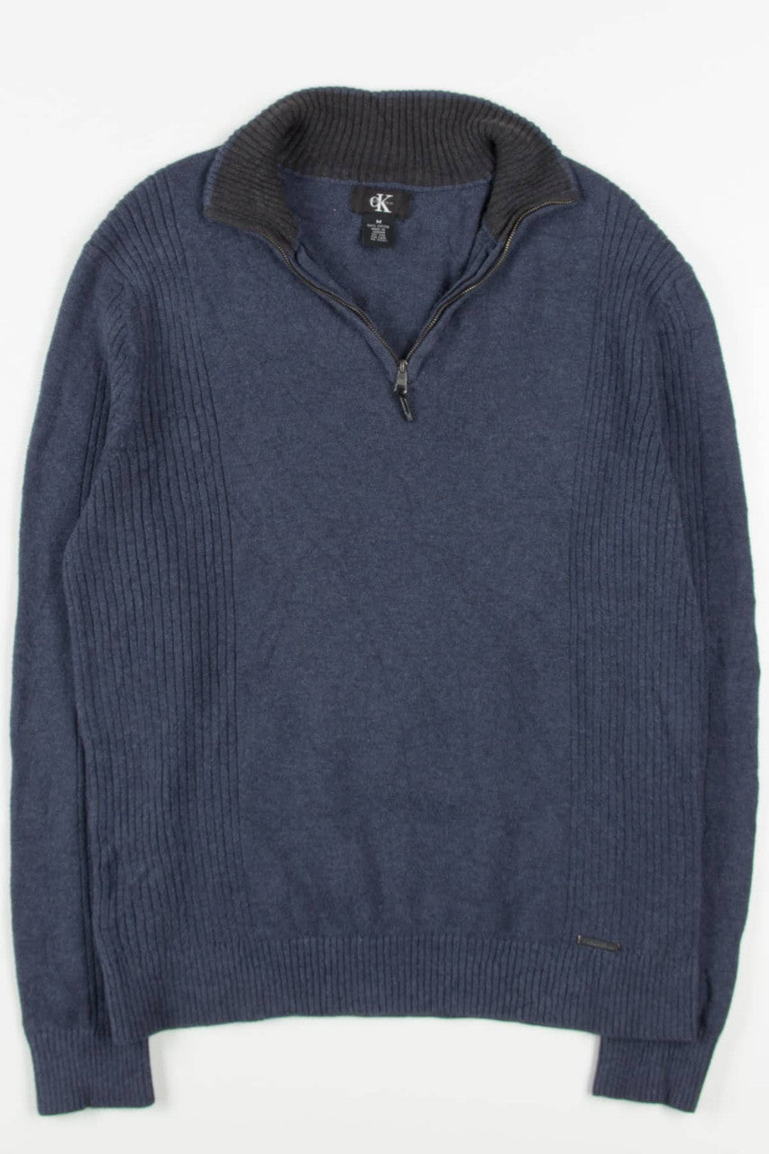 Blue Ribbed Calvin Klein Sweater 93
