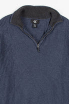 Blue Ribbed Calvin Klein Sweater 93