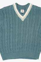 Vintage Teal Gap Cable Knit Sweater (1990s)