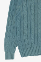 Vintage Teal Gap Cable Knit Sweater (1990s)