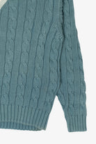 Vintage Teal Gap Cable Knit Sweater (1990s)