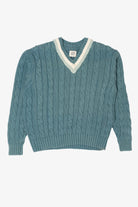 Vintage Teal Gap Cable Knit Sweater (1990s)