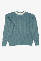 Vintage Teal Gap Cable Knit Sweater (1990s)