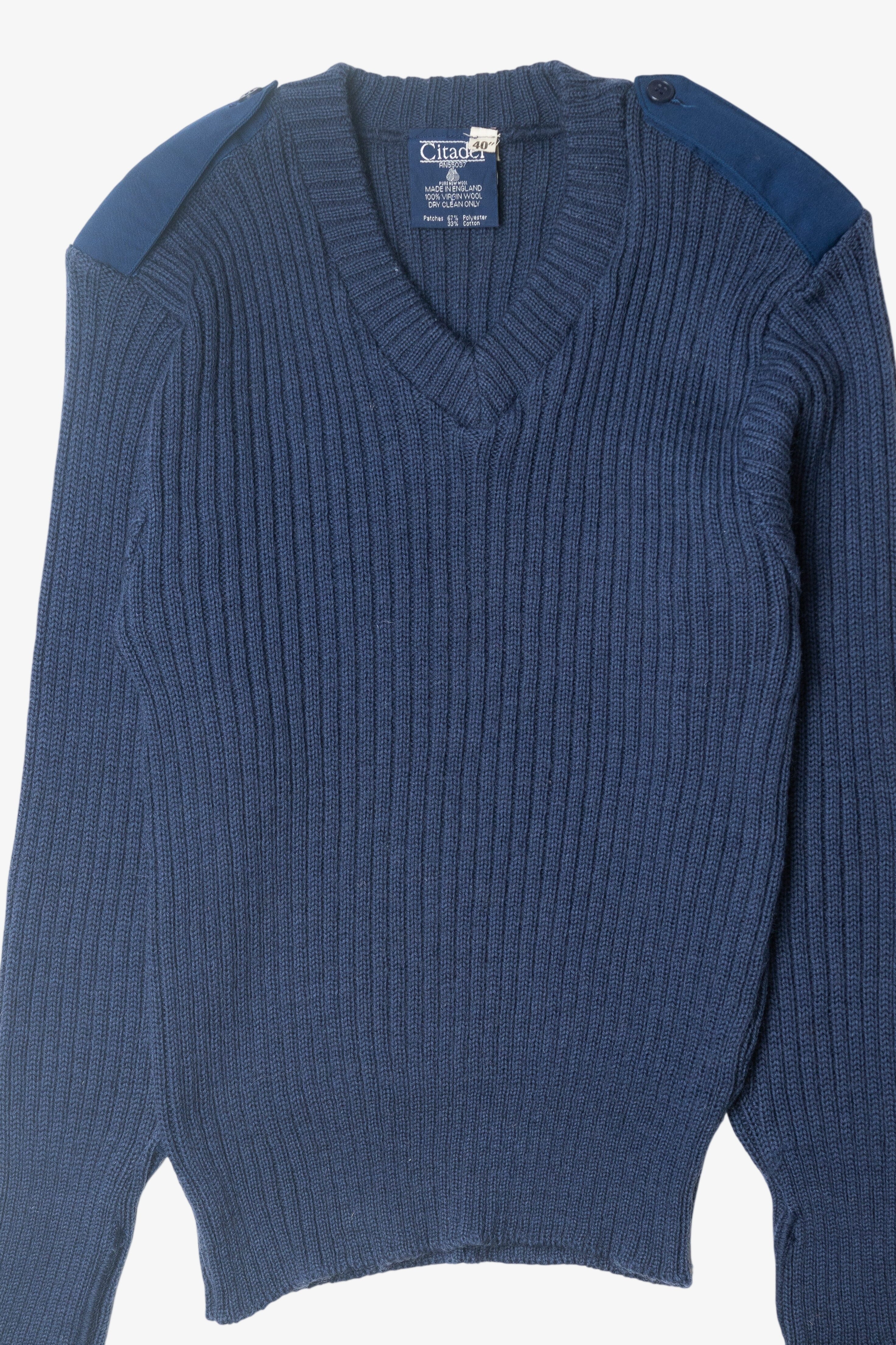 Navy Blue Citadel Vintage Sweater (1990s)