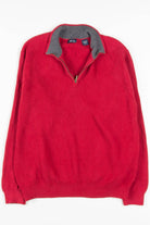 Red Ribbed Izod Sweater 95