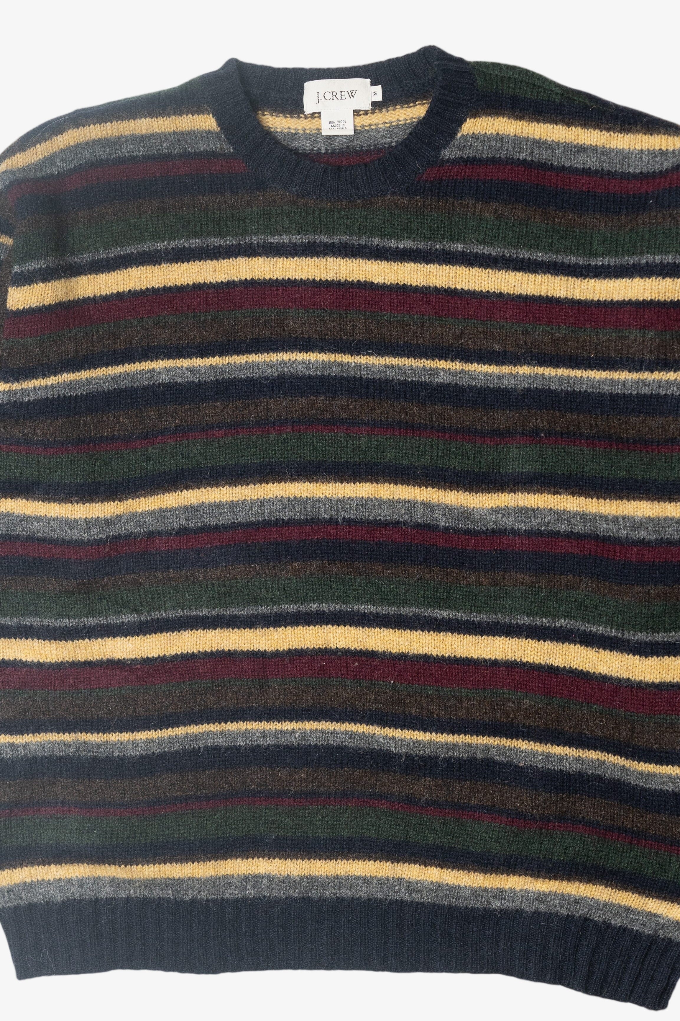 Vintage J. Crew Multicolor Stripe Sweater (1990s)