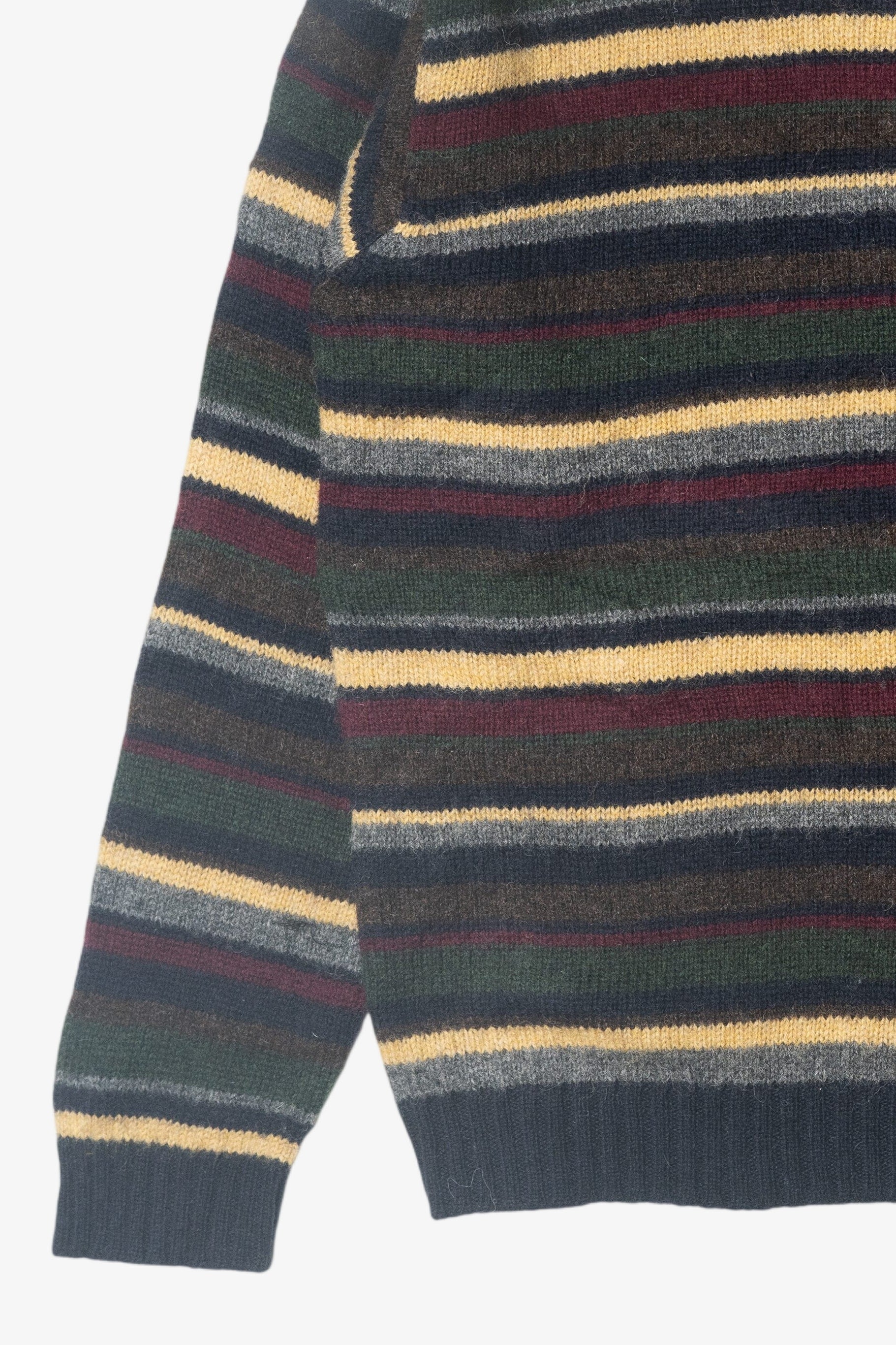 Vintage J. Crew Multicolor Stripe Sweater (1990s)
