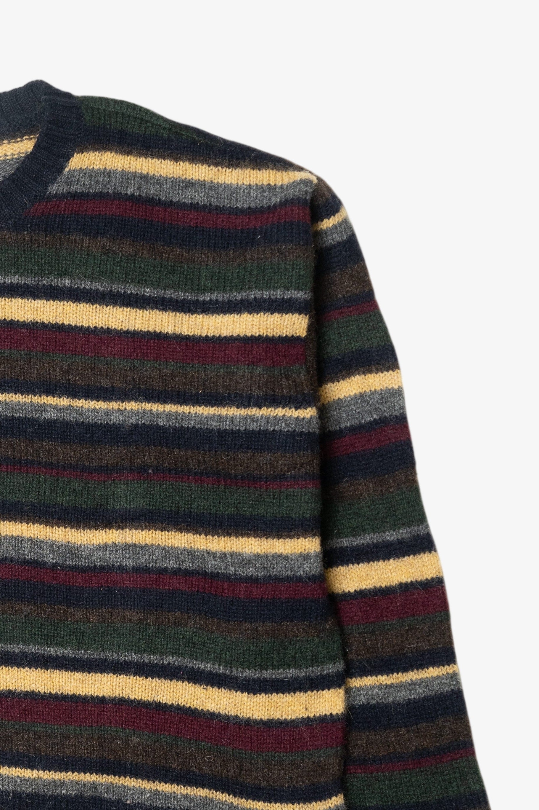 Vintage J. Crew Multicolor Stripe Sweater (1990s)