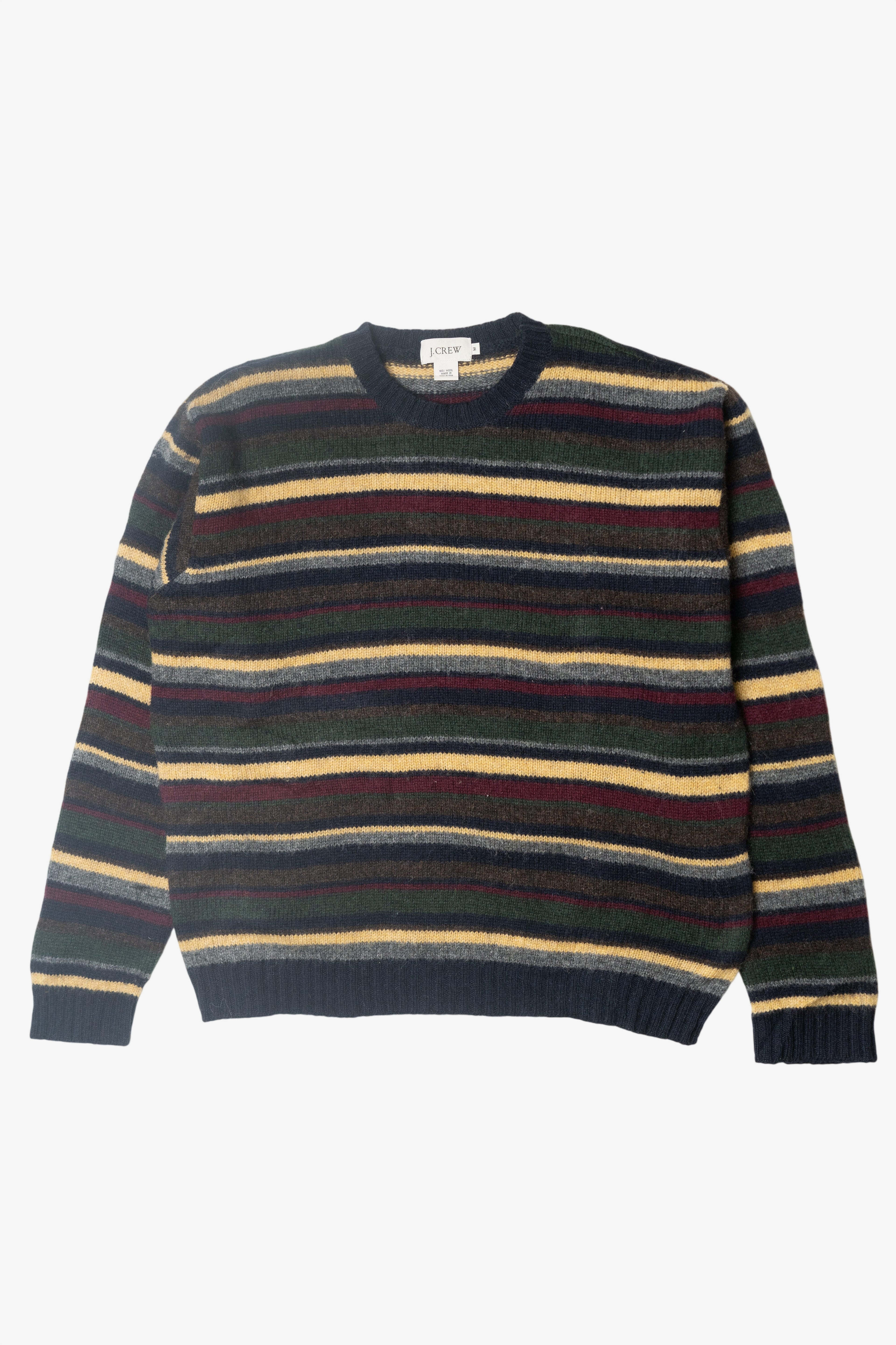 Vintage J. Crew Multicolor Stripe Sweater (1990s)