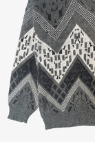 Vintage Top Fashion Gear Chevron Sweater (1980s)