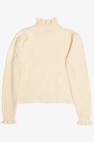 Vintage Ivory Jeanne Pierre Ruffle Collar Sweater (1980s)