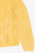Vintage Neiman Marcus V-Neck Cable Knit Sweater (1990s)