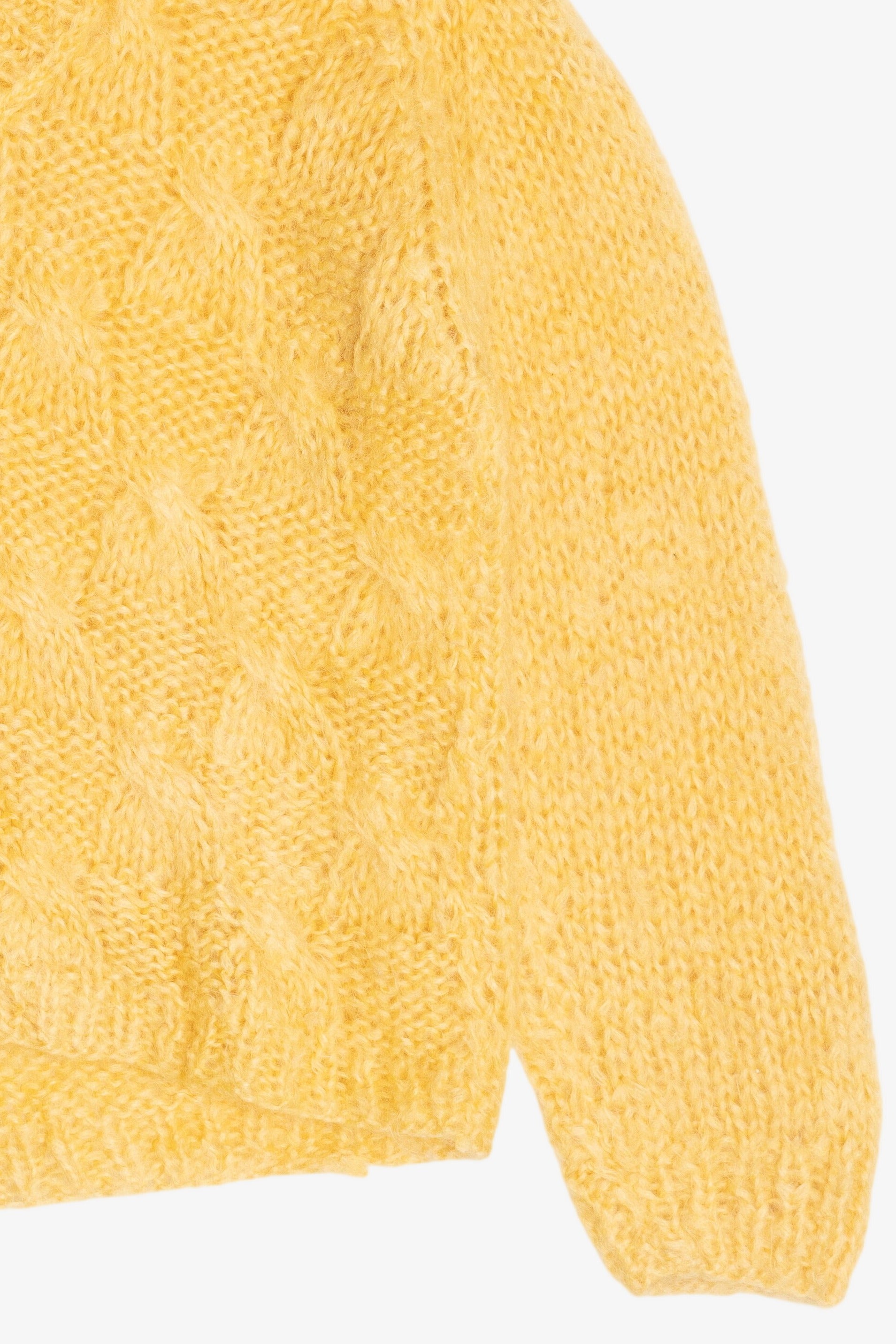 Vintage Neiman Marcus V-Neck Cable Knit Sweater (1990s)