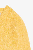 Vintage Neiman Marcus V-Neck Cable Knit Sweater (1990s)