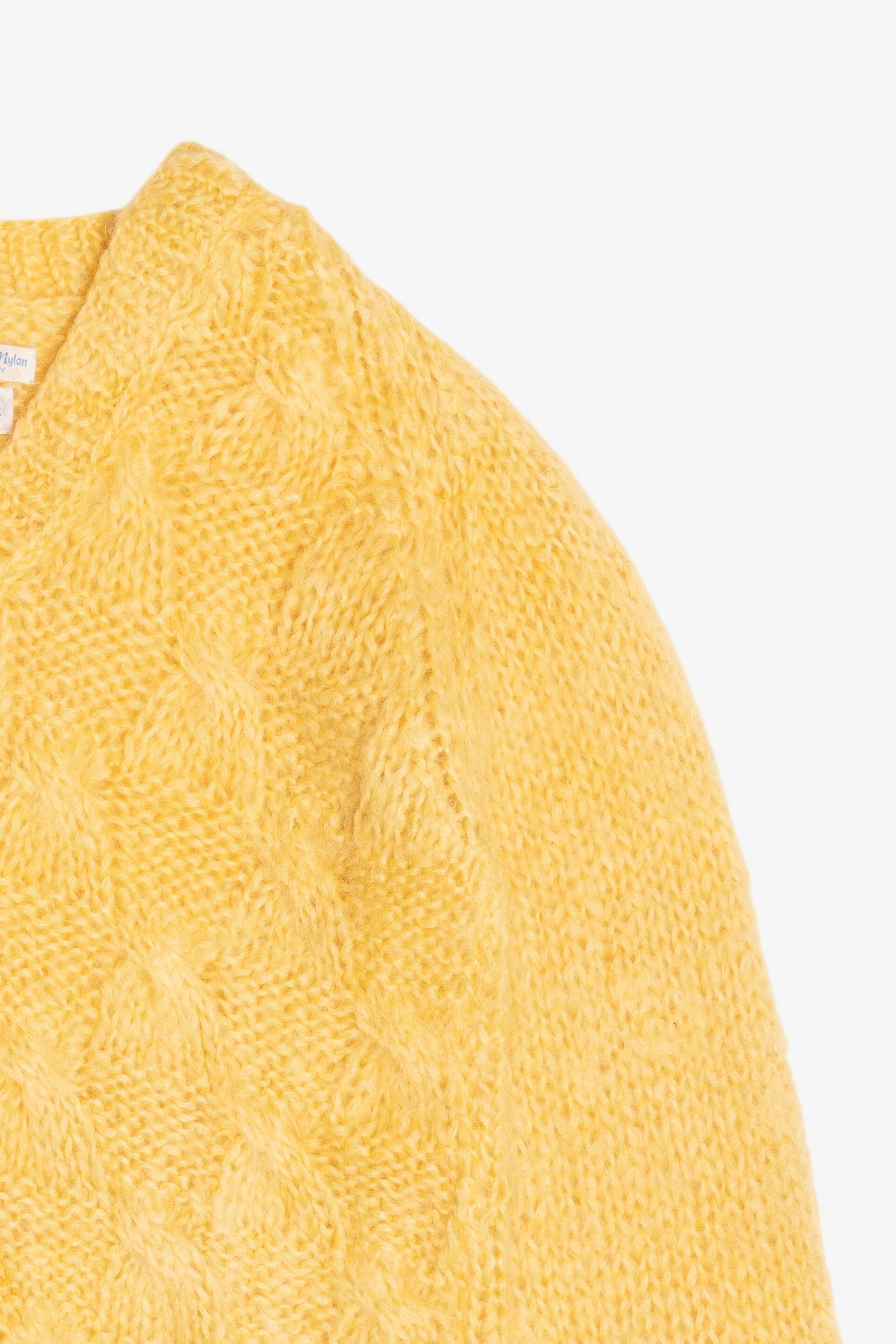 Vintage Neiman Marcus V-Neck Cable Knit Sweater (1990s)