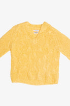 Vintage Neiman Marcus V-Neck Cable Knit Sweater (1990s)