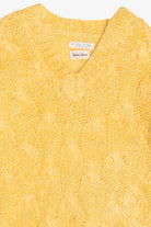 Vintage Neiman Marcus V-Neck Cable Knit Sweater (1990s)